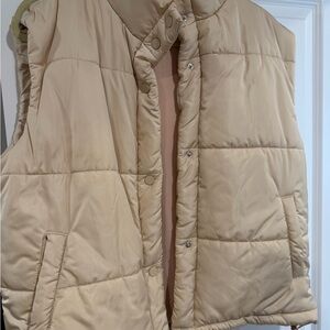 Lumiere Cream Puffer Vest